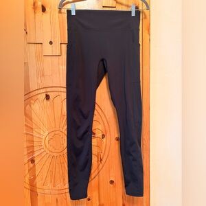 Fabletics Black High-Waist Leggings with Side Pockets